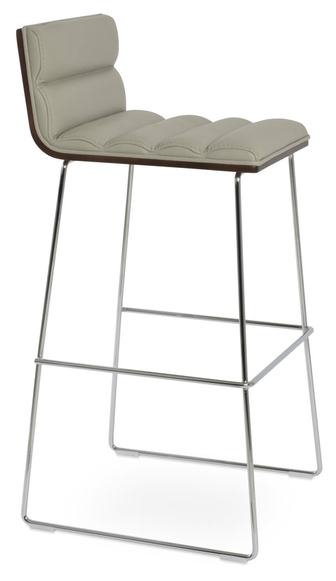 CORONA COMFORT WIRE BAR CHROME LEATHERETTE F.SOFT LIGHT GREY 52
