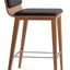 CORONA COUNTER WOOD WITH PAD NATURAL ECO LEATHER BLACK 1