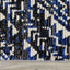 Calabar Black Grey Blue Global Inspired Rug by Kalora Interiors