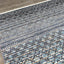 Calabar 8624_68 Blue Grey White Banded Pattern Rug By Kalora Interiors