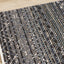Calabar Blue Grey White Banded Pattern Rug by Kalora Interiors