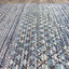 Calabar 8624_68 Blue Grey White Banded Pattern Rug By Kalora Interiors