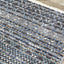 Calabar 8624_68 Blue Grey White Banded Pattern Rug By Kalora Interiors