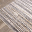 Calabar Grey Beige White Banded Blend Rug by Kalora Interiors