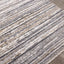 Calabar Grey Beige White Banded Blend Rug by Kalora Interiors