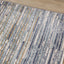 Calabar Blue White Grey Banded Blend Rug by Kalora Interiors