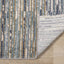 Calabar Blue White Grey Banded Blend Rug by Kalora Interiors