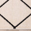 Calabar Cream Grey Lattice Rug by Kalora Interiors