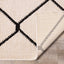 Calabar Cream Grey Lattice Rug by Kalora Interiors