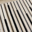 Calabar Cream Grey Beige Piano Key Pattern Rug by Kalora Interiors