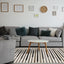 Calabar Cream Grey Beige Piano Key Pattern Rug by Kalora Interiors