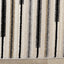 Calabar Cream Grey Beige Piano Key Pattern Rug by Kalora Interiors