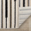 Calabar Cream Grey Beige Piano Key Pattern Rug by Kalora Interiors