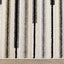 Calabar Cream Grey Beige Piano Key Pattern Rug by Kalora Interiors