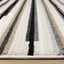 Calabar Cream Grey Beige Piano Key Pattern Rug by Kalora Interiors