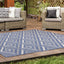Canopy Blue Grey Geometric Indoor/Outdoor Rug by Kalora Interiors