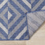 Canopy Blue Grey Geometric Indoor/Outdoor Rug by Kalora Interiors