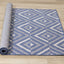 Canopy Blue Grey Geometric Indoor/Outdoor Rug by Kalora Interiors
