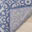 Canopy Blue Damask Flatweave Outdoor Rug by Kalora Interiors