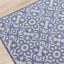 Canopy Blue Damask Flatweave Outdoor Rug by Kalora Interiors