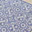 Canopy Blue Damask Flatweave Outdoor Rug by Kalora Interiors
