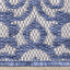 Canopy Blue Damask Flatweave Outdoor Rug by Kalora Interiors