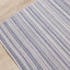 Canopy Outdoor Grey Blue Striped Indoor/Outdoor Rug by Kalora Interiors