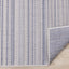 Canopy Outdoor Grey Blue Striped Indoor/Outdoor Rug by Kalora Interiors