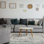 Cathedral Grey Faded Borders Rug by Kalora Interiors