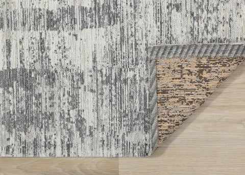 Cathedral Grey Faded Borders Rug by Kalora Interiors