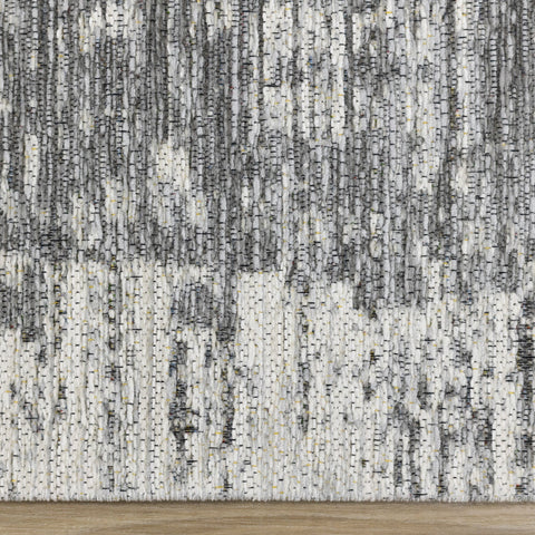 Cathedral Grey Faded Borders Rug by Kalora Interiors