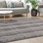 Cathedral Grey Grid Patterns Rug by Kalora Interiors