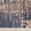 Chorus Blue Beige Abstract Earth Tone Plush Rug by Kalora Interiors
