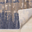 Chorus Blue Beige Abstract Earth Tone Plush Rug by Kalora Interiors