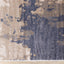 Chorus Blue Beige Abstract Earth Tone Plush Rug by Kalora Interiors