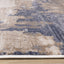 Chorus Blue Beige Abstract Earth Tone Plush Rug by Kalora Interiors