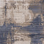 Chorus Blue Beige Abstract Earth Tone Plush Rug by Kalora Interiors