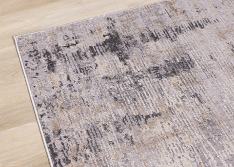 Chorus Grey Beige Concrete Jungle Rug by Kalora Interiors