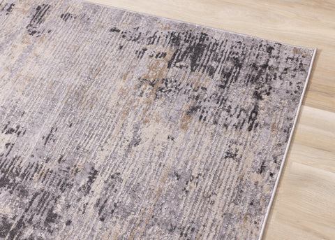 Chorus Grey Beige Concrete Jungle Rug by Kalora Interiors