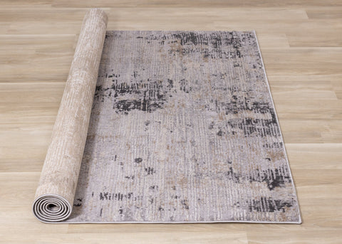 Chorus Grey Beige Concrete Jungle Rug by Kalora Interiors
