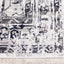 Chorus Grey Blue Elegant Border Rug by Kalora Interiors