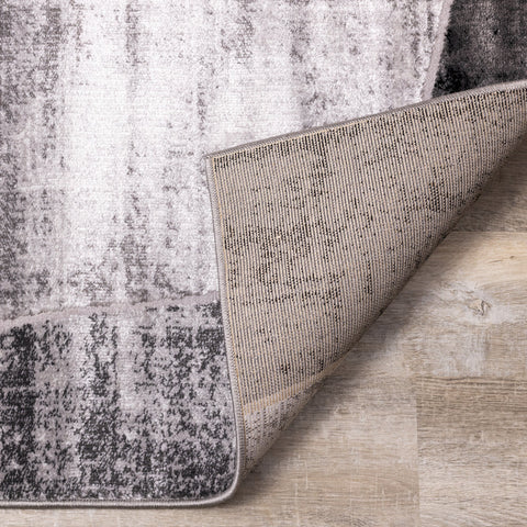 Chorus Grey Black Geometric Rug by Kalora Interiors