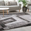 Chorus Grey Black Geometric Rug by Kalora Interiors