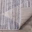 Chorus Beige Blue Distressed Geometric Rug by Kalora Interiors