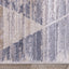 Chorus Beige Blue Distressed Geometric Rug by Kalora Interiors