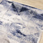 Chorus Grey Blue White Distressed Triangle Grid Rug by Kalora Interiors