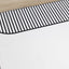 Claro White Black Orange Art Deco Geometric Plush Rug by Kalora Interiors