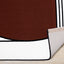 Claro White Black Orange Art Deco Geometric Plush Rug by Kalora Interiors