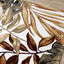 Claro White Beige Grey Palm Leaf Pattern Rug by Kalora Interiors