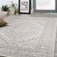 Converge 5344_9363 White Grey Elegant Faded Traditional Oriental Style Area Rug by Novelle Home